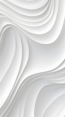 Wall Mural - Digital white wave curve sculpture abstract graphic poster background