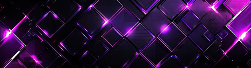 Poster - Abstract Purple Neon Light Background