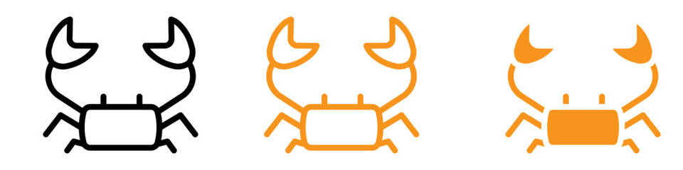 Poster - Fresh Crabs Icon for Seafood Restaurants, Marine Biology Studies, and Coastal Culinary Delights