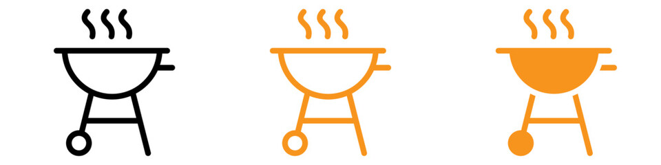 Aufkleber - BBQ Icon for Barbecue Events and Recipes
