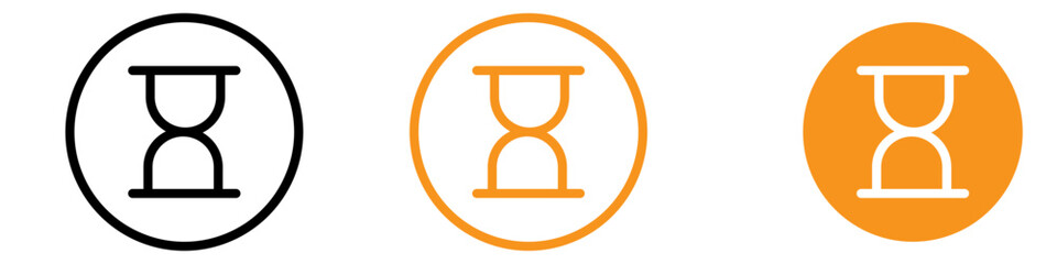 Poster - Timeless Hourglass Icon for Time Management and Productivity Graphics Essential for Representing Time Tracking and Deadline Management