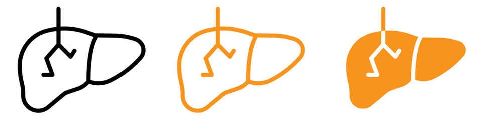 Poster - Vital Human Liver Icon for Health and Medical Graphics Perfect for Representing Liver Function and Medical Education