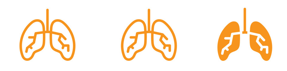 Poster - Respiratory Human Lungs Icon for Medical and Health Graphics Essential for Representing Lung Function and Respiratory Health
