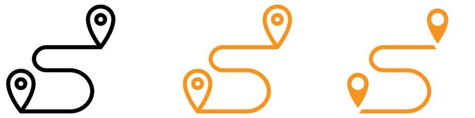 Poster - Strategic Destination Distancing Icon for Travel and Safety Graphics Important for Illustrating Social Distancing and Safe Travel