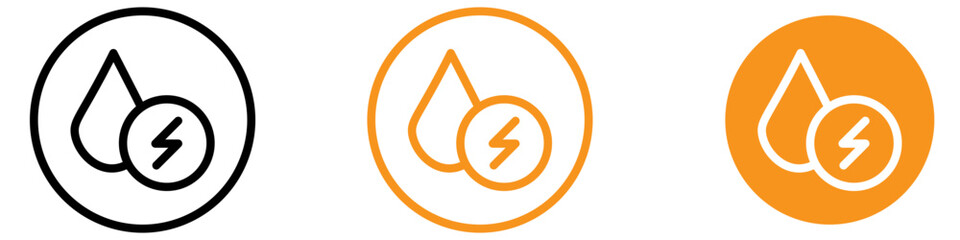 Poster - Renewable Hydroelectric Energy Icon for Environmental and Energy Graphics Ideal for Representing Hydroelectric Power and Renewable Energy Sources
