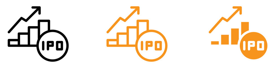 Poster - Strategic IPO Initial Public Offering Icon for Finance and Investment Graphics Essential for Representing Public Offerings and Stock Market