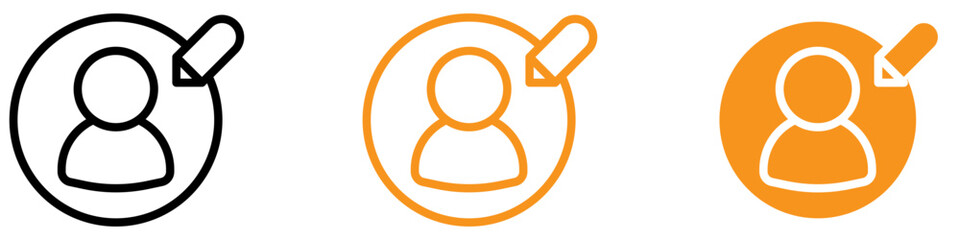 Poster - Detailed Edit User Icon for Profile Management and Interface Graphics Crucial for Representing User Profile Editing and Customization Options