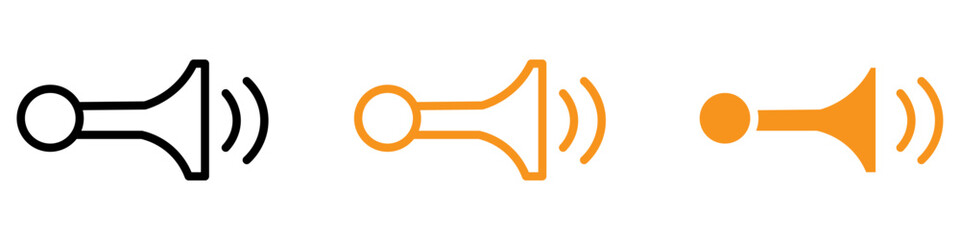 Poster - Loud Car Horn Icon for Enhanced Vehicle Safety and Effective Alarm Systems