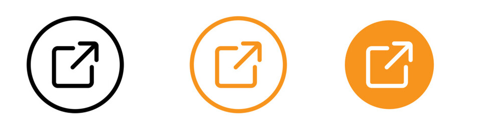 Poster - Interactive External Link Icon for Website and Hyperlink Graphics Essential for Representing External Connections and Redirects