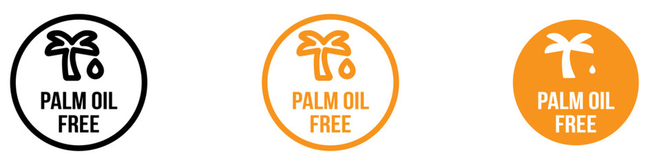 Poster - Eco-Friendly Palm Oil Free Icon for Sustainable Products and Environmental Graphics Ideal for Representing Products Free from Palm Oil