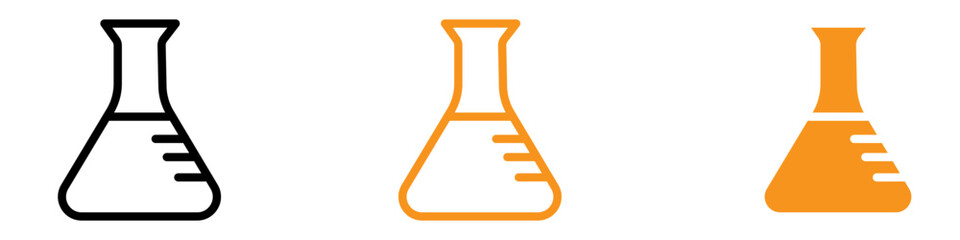 Poster - Scientific Chemical Flask Icon for Laboratory Research, Scientific Experiments, and Educational Materials