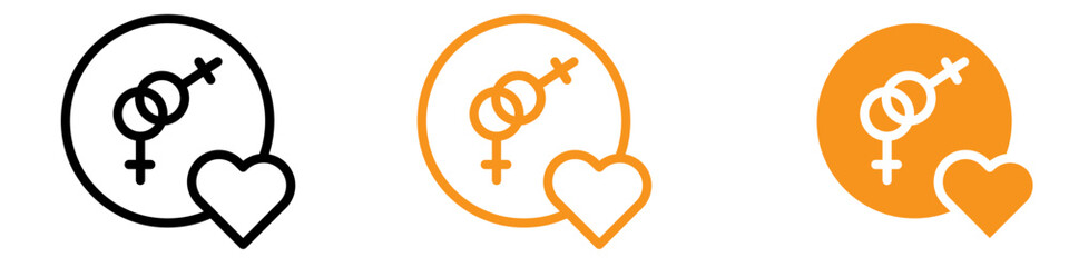 Poster - Inclusive Lesbian Relationship Icon for LGBTQ Representation and Diversity Graphics Essential for Representing Same Sex Relationships and Inclusivity