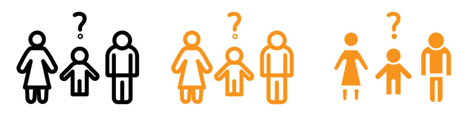 Poster - Legal Child Custody Icon for Family Law Services, Legal Consultations, and Custody Agreements