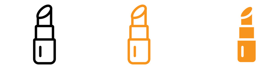 Poster - Glamorous Lipstick Icon for Beauty and Cosmetic Graphics Ideal for Representing Makeup Products and Beauty Accessories