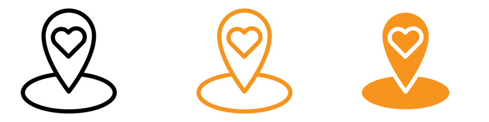 Poster - Personalized Favorite Place Icon for Travel and Location Graphics Ideal for Representing Preferred Destinations and Favorite Spots