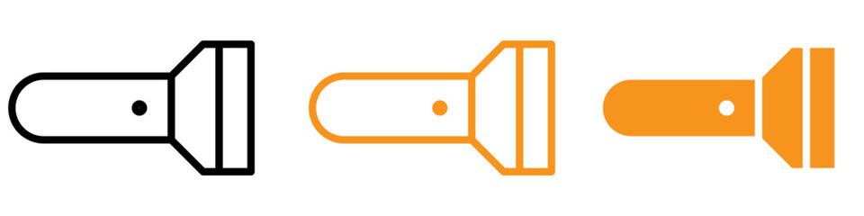 Poster - Handy Flashlight Icon for Utility and Outdoor Graphics Ideal for Representing Light Sources and Emergency Tools in Designs
