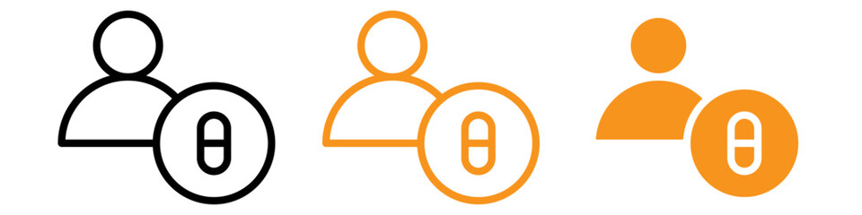 Poster - Professional Pharmacist Icon for Healthcare and Medication Graphics Ideal for Representing Pharmacists and Pharmacy Services