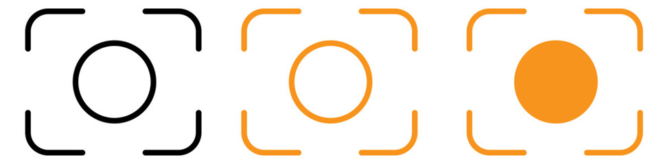 Poster - Captured Picture Snapshot Icon for Photography and Media Graphics Ideal for Representing Photo Capturing and Photography