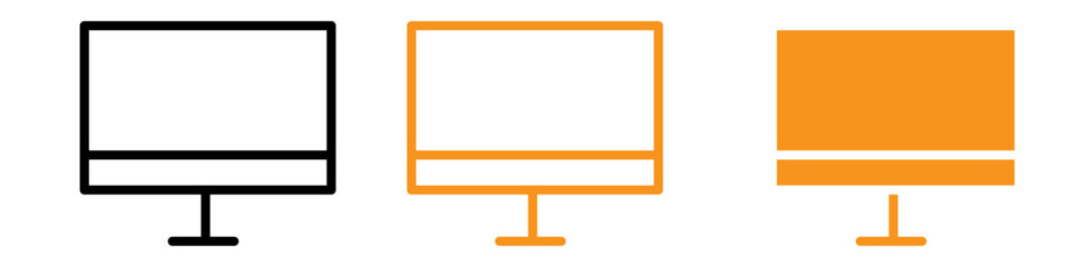 Poster - Computer Monitor Icon Depicting IT Services, Digital Workspaces, and Remote Work Solutions for Modern Businesses
