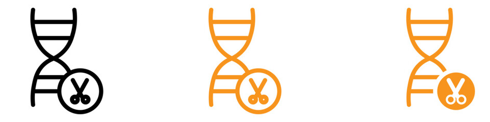 Poster - Advanced Genome Editing Icon for Biotechnology and Genetic Research Graphics Essential for Representing DNA Modification and Scientific Innovation