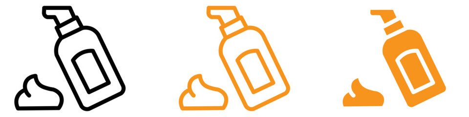 Poster - Hydrating Moisturizing Lotion Bottle Icon for Skincare and Beauty Graphics Perfect for Representing Skincare Products and Hydration Solutions