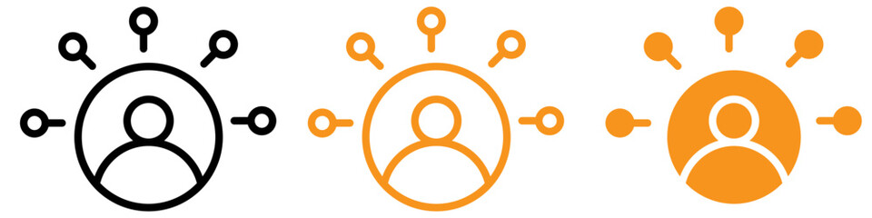 Poster - Industrious Productive Man Icon for Business and Workforce Graphics Ideal for Representing Efficiency and Productivity in the Workplace