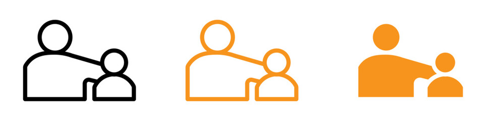 Poster - Protective Guardian Icon for Security and Caregiver Graphics Ideal for Representing Guardianship and Protection Services