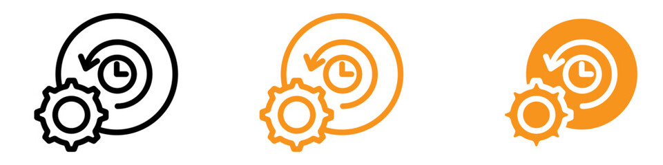 Poster - Efficient Time Management Icon for Productivity and Scheduling Graphics Essential for Representing Time Management and Efficiency