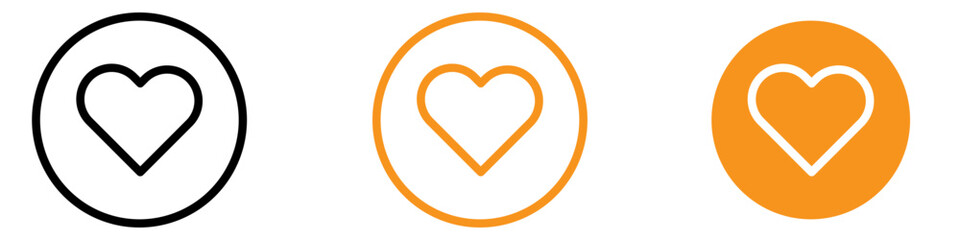 Aufkleber - Vital Heart Icon for Health and Wellness Graphics Perfect for Representing Heart Health and Cardiovascular Wellness