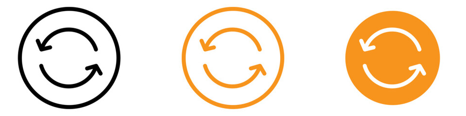 Poster - Refreshing Refresh Icon for User Interface and Functionality Graphics Ideal for Representing Refresh Actions and Interface Updates