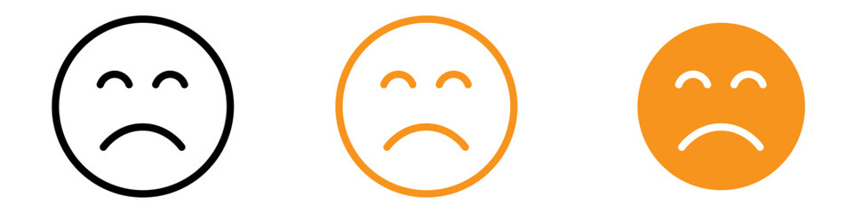 Poster - Emotional Regret Expression Icon for Communication and Emoticons Graphics Perfect for Representing Regret and Apology