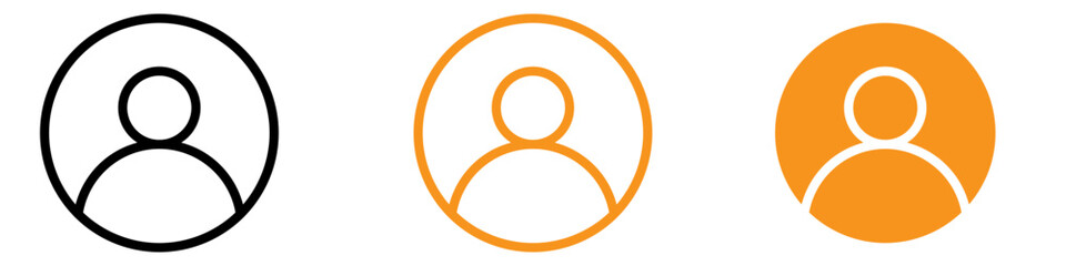 Aufkleber - Personal User Icon for Profiles and Identification Graphics Ideal for Representing User Profiles and Personal Identification