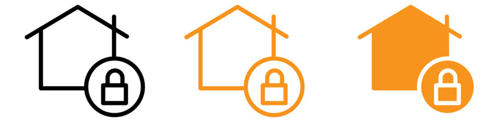 Poster - Secure Home Security Icon for Safety and Surveillance Graphics Essential for Representing Home Security Systems and Surveillance