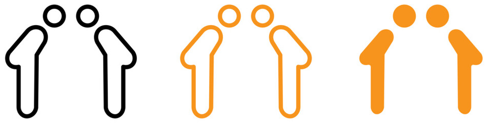 Poster - Courteous Respectfulness Icon for Communication and Etiquette Graphics Perfect for Representing Politeness and Respectful Behavior