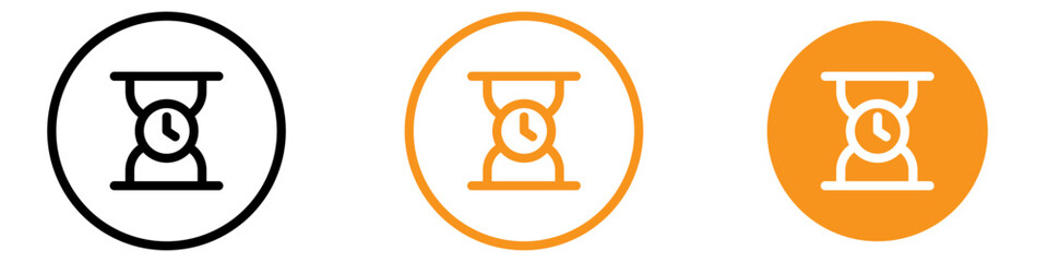 Poster - Patient Wait Icon for Time Management and Patience Graphics Ideal for Representing Waiting Periods and Patience