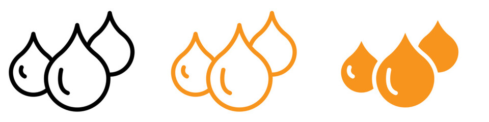 Poster - Refreshing Water Drops Icon for Hydration and Nature Graphics Ideal for Representing Water and Refreshment