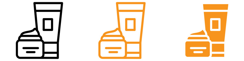 Poster - Beauty Skincare Products Icon for Health and Beauty Graphics Essential for Representing Skincare Products and Beauty Regimens