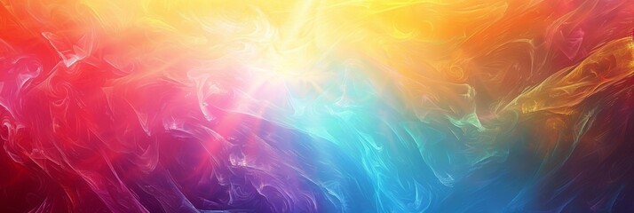 Wall Mural - create an abstract background with a vibrant rainbow gradient for a colorful and dynamic design