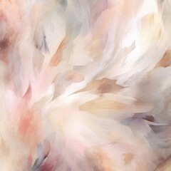 Canvas Print - Soft and Dreamy Feather Texture