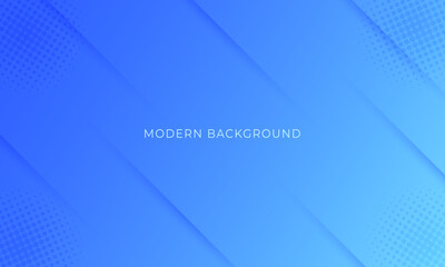 Poster - Abstract modern blue dynamic design style background with halftone