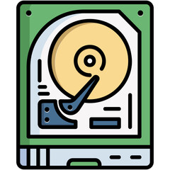 Sticker - Hard Drive Icon