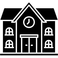 Sticker - School Building Icon