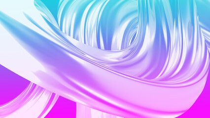 Aufkleber - pink and blue abstract background with wavy lines