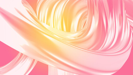 Aufkleber - abstract oily background light pink and golden lines