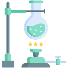 Poster - Bunsen Burner Illustration