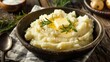 © Boomanoid - Bowl of mashed potatoes with butter and butter pat