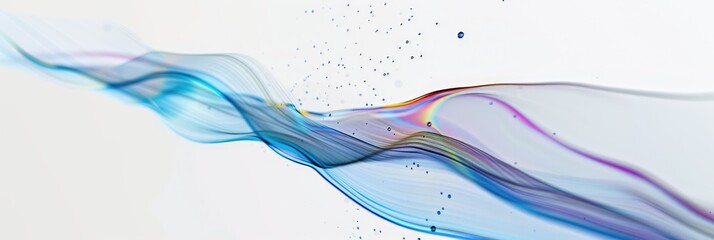 Wall Mural - Colorful Abstract Smoke Wave Design