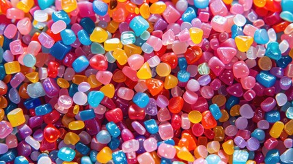 Vibrant Assortment of Colorful Resin Pellets