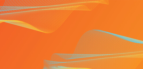 Poster - Abstract Red waves geometric background. Fluid shapes composition. Fit for presentation design. Modern background design.	