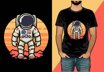 Wall Mural - American Astronaut Game vector illustration t shirt design 